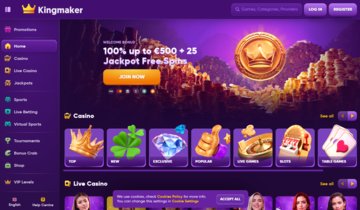Das Kingmaker Casino: Erfahrungen und Bewertungen für deutsche Spieler - overview